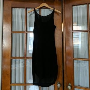 Honey Punch Knit Black Dress